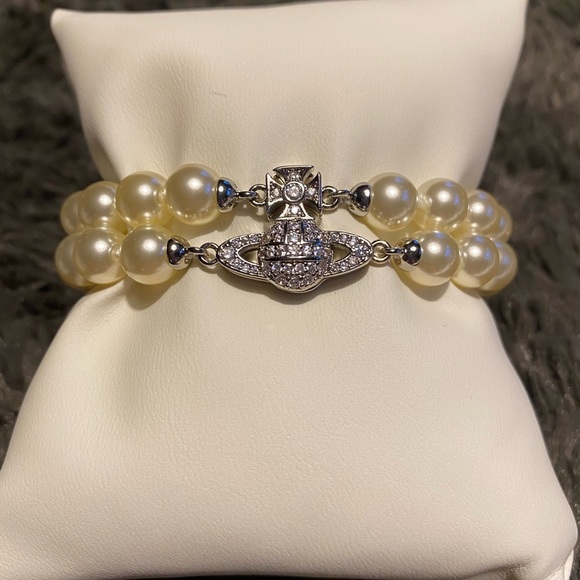 Vivienne Westwood Graziella double strand bracelet with magnetic clasp - Picture 1 of 7